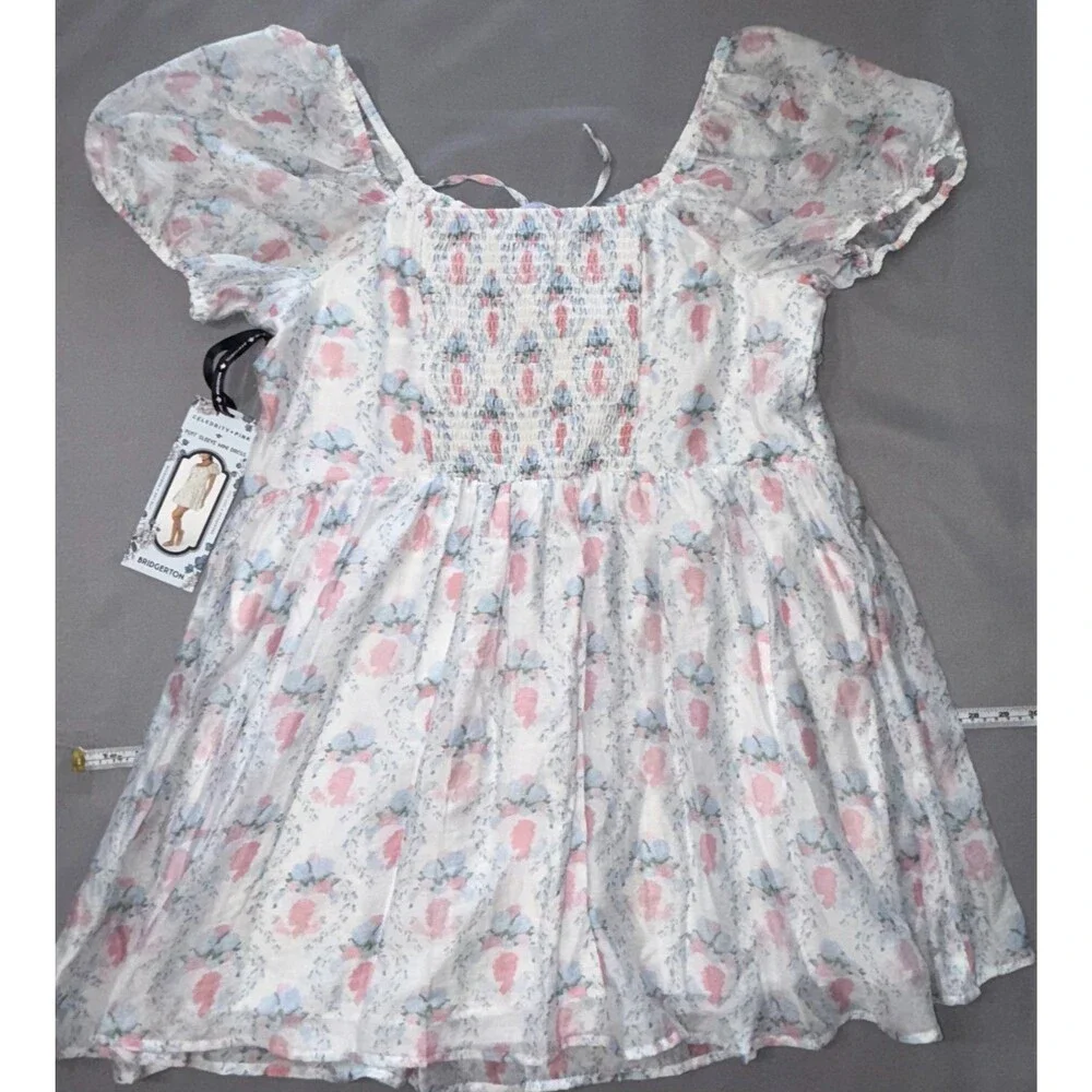 Celebrity Pink Bridgerton Puff Sleeve Mini Dress NWT XXL Cottagecore